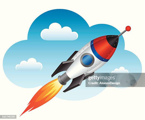 rocket - rocket fire stock illustrations
