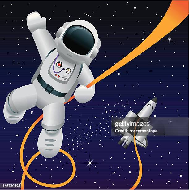vector funny space - astronaut vector stock illustrations