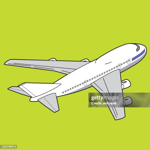 airplane - plane window view stock illustrations