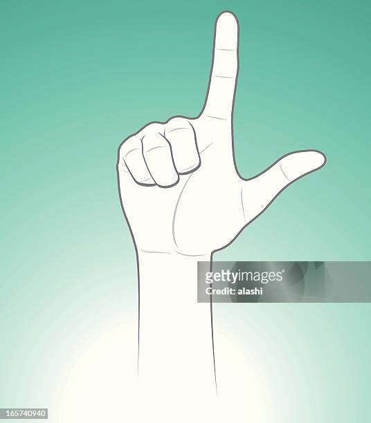l hand sign for love or loser - learning objectives text stock illustrations