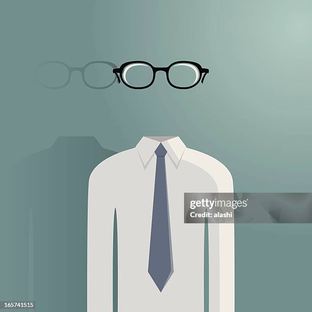 stockillustraties, clipart, cartoons en iconen met hollow transparent man - disappear