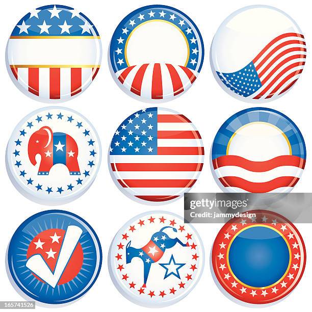 campaign buttons - 競選運動鈕章 幅插畫檔、美工圖案、卡通及圖標