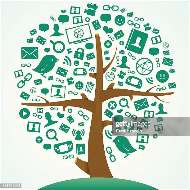 internet tree - animal kingdom 2010 film stock illustrations