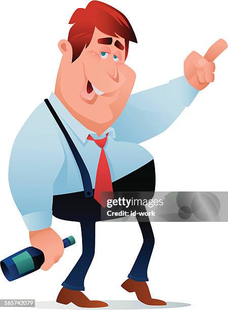 drinker - dizzy man stock illustrations