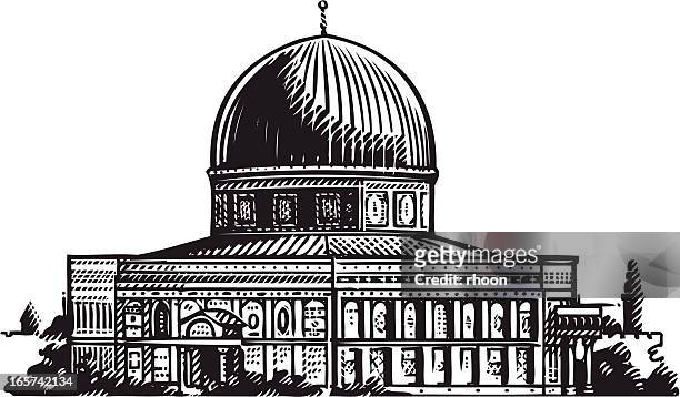 illustrations, cliparts, dessins animés et icônes de illustration de jérusalem - ancien site du temple de jérusalem