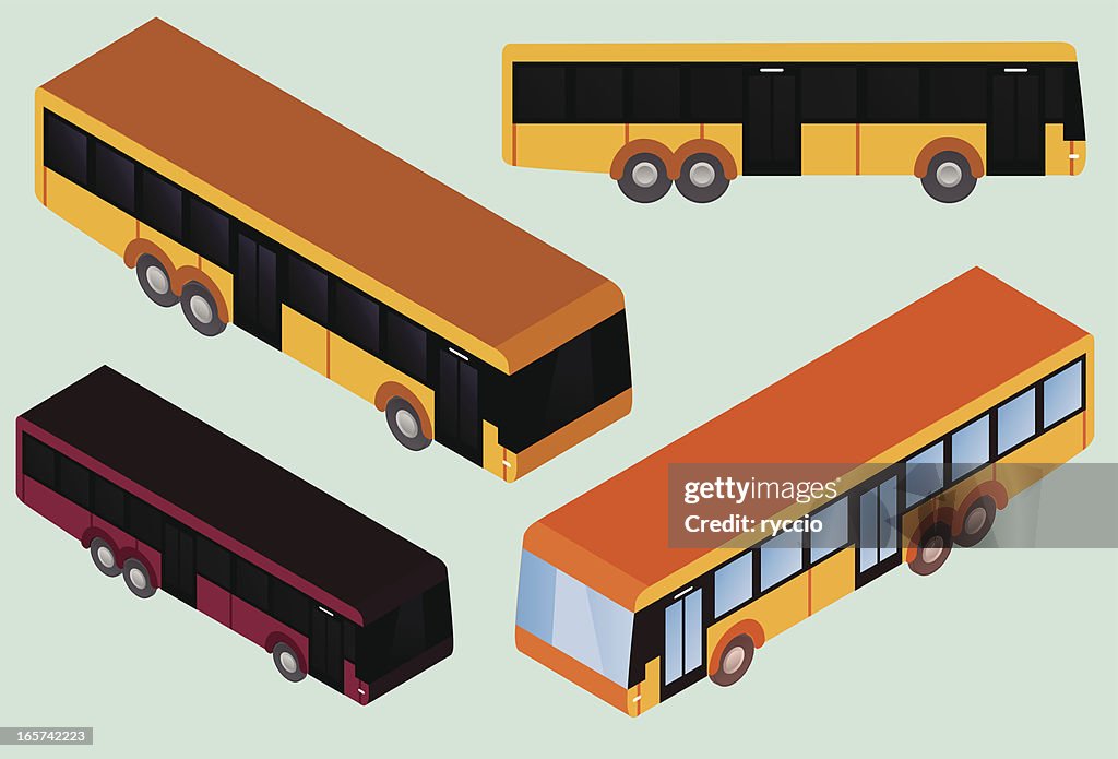 Isometric and flat bus