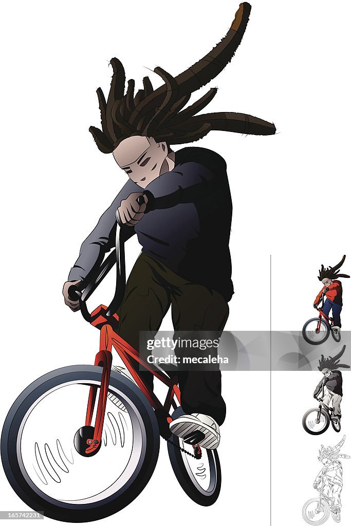 Bike Rider Graph Bmx Bike Rider High-Res Vector Graphic - Getty Images