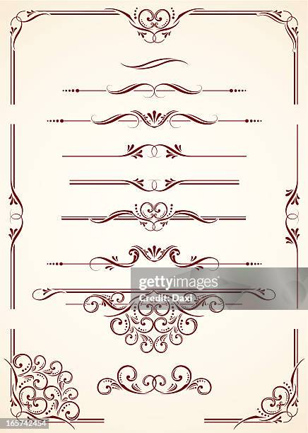 dividers & corners - division stock illustrations