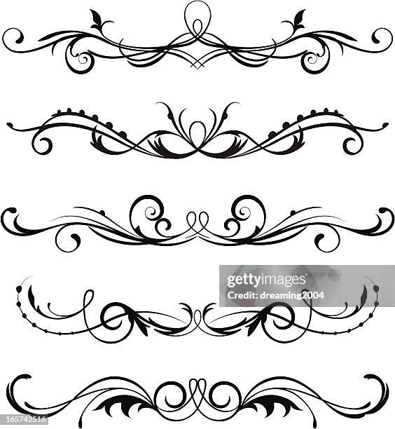 Scroll Script Designs Scroll Design High-Res Vector Graphic - Getty Images