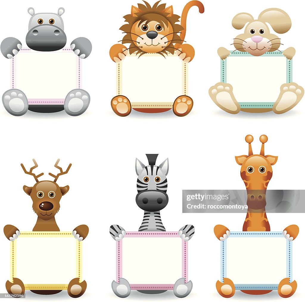 Comic Sticker Zoo Vector Zoo Stickers High-Res Vector Graphic - Getty Images