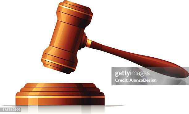 judge gavel - last orders stock illustrations
