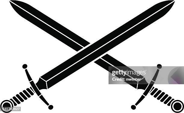 breite swords - schwert stock-grafiken, -clipart, -cartoons und -symbole