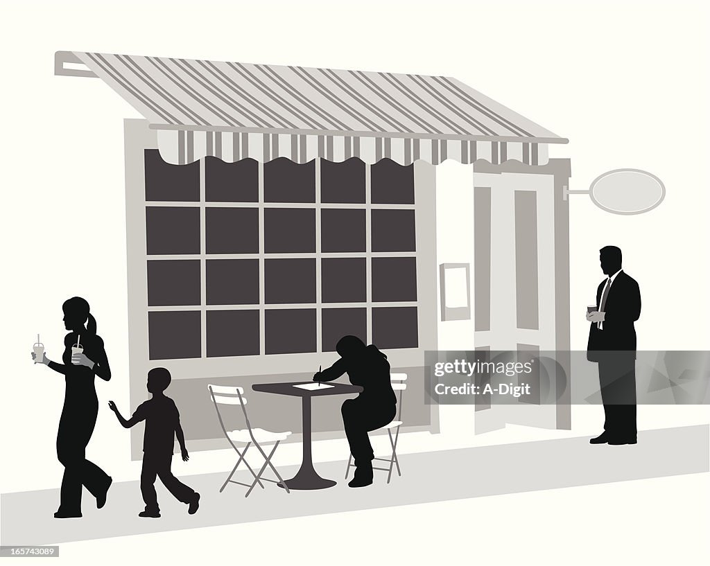 Corner Store Design Vector Corner Store Vector Silhouette High-Res Vector Graphic - Getty Images