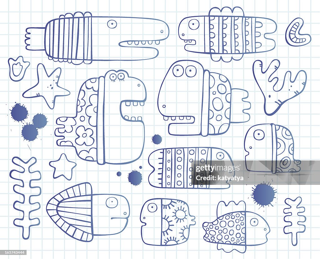 Sketchy fishes