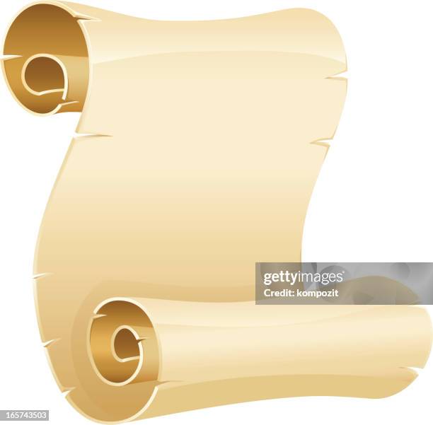 blank scroll - medieval manuscript stock illustrations