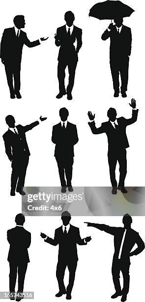 debonoir businessmen - pointing at camera stock illustrations