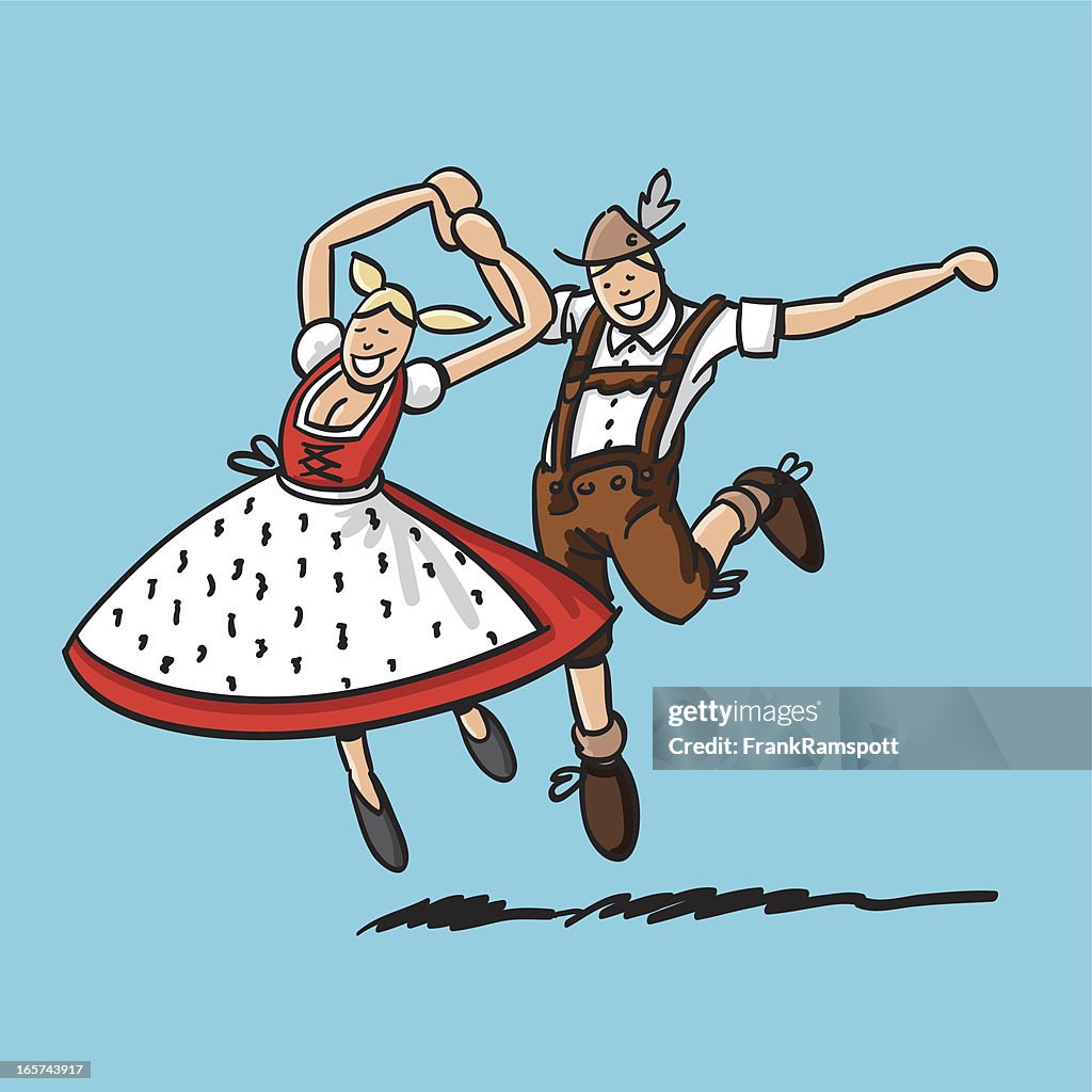 Salto de Baviera bailarín par