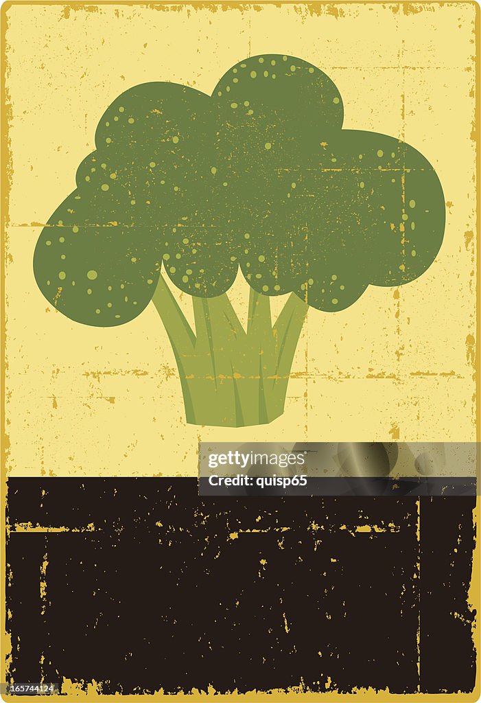 Vintage Broccoli Sign High-Res Vector Graphic - Getty Images