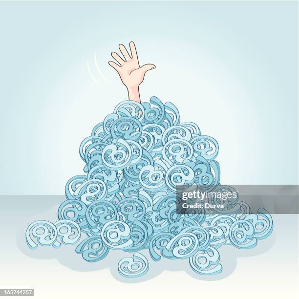 Email Overload High Res Illustrations - Getty Images