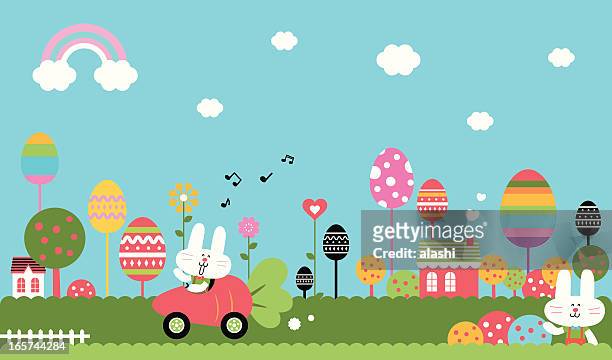 wonderful easter bunny world - easter bunny 幅插畫檔、美工圖案、卡通及圖標