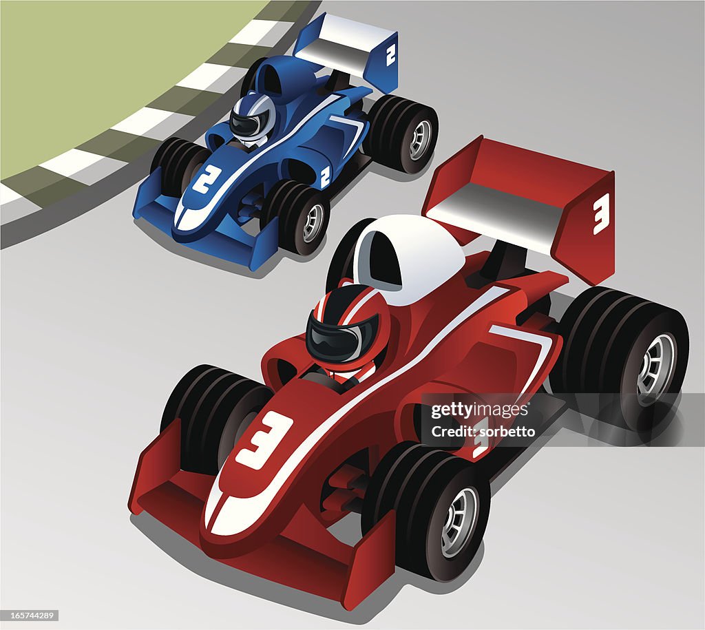 2 Cars Racing Vector Car Racing High-Res Vector Graphic - Getty Images