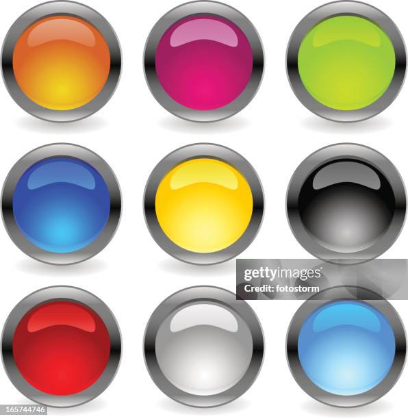 Shiny Rounded Buttons High-Res Vector Graphic - Getty Images