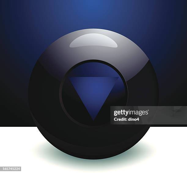 dramatische 8 ball - billardkugel stock-grafiken, -clipart, -cartoons und -symbole