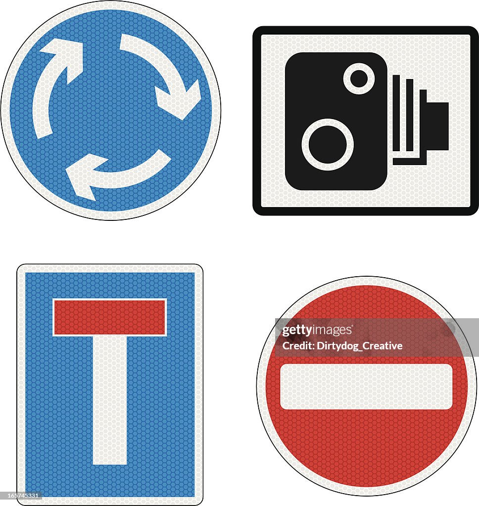 Beschilderung UK mit Reflexion-Detailarbeit