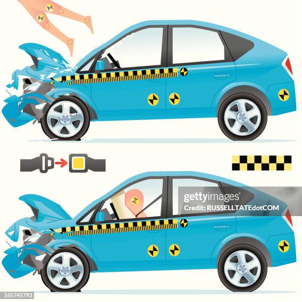 illustrazioni stock, clip art, cartoni animati e icone di tendenza di cintura prova di collisione - seat belt