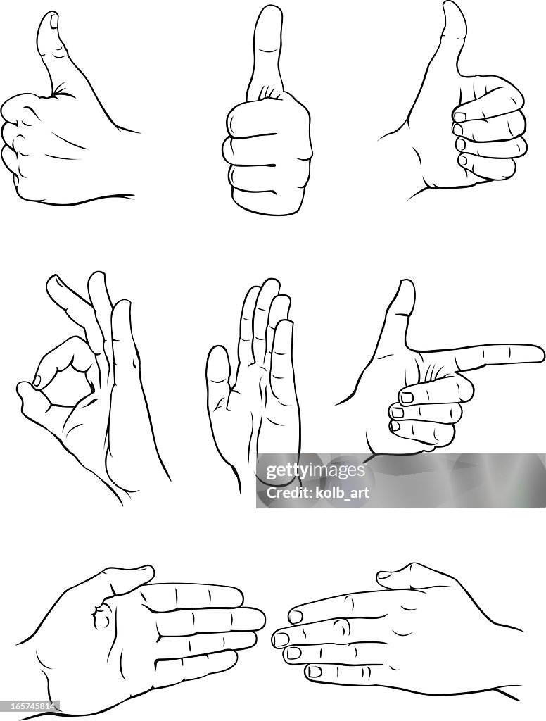 さまざまな手が 3
