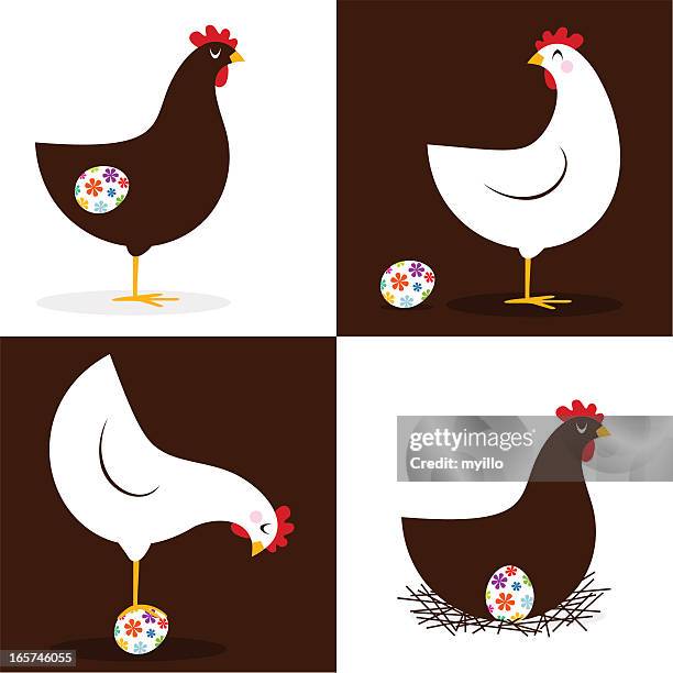 oster-hen - chicken decoration stock-grafiken, -clipart, -cartoons und -symbole
