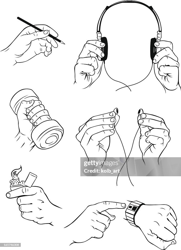 Hand Form Design Various Hand Forms 4 High-Res Vector Graphic - Getty Images