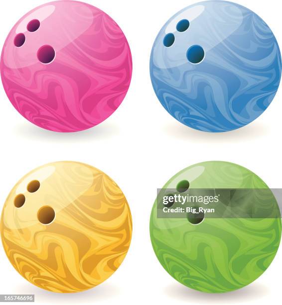 bowling balls - bowling ball stock illustrations