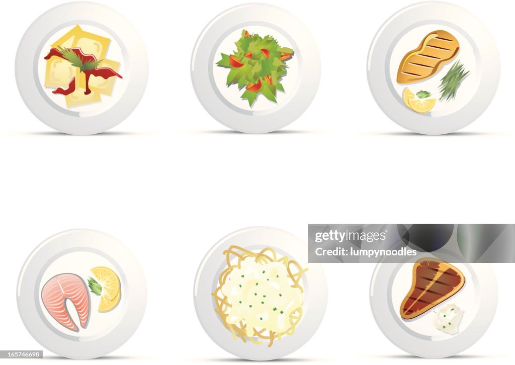 Plated Food Icons
