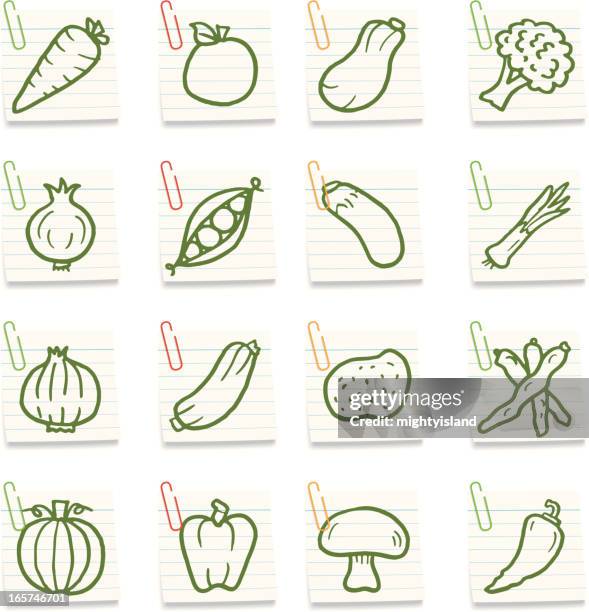vegetable notes - string beans stock illustrations