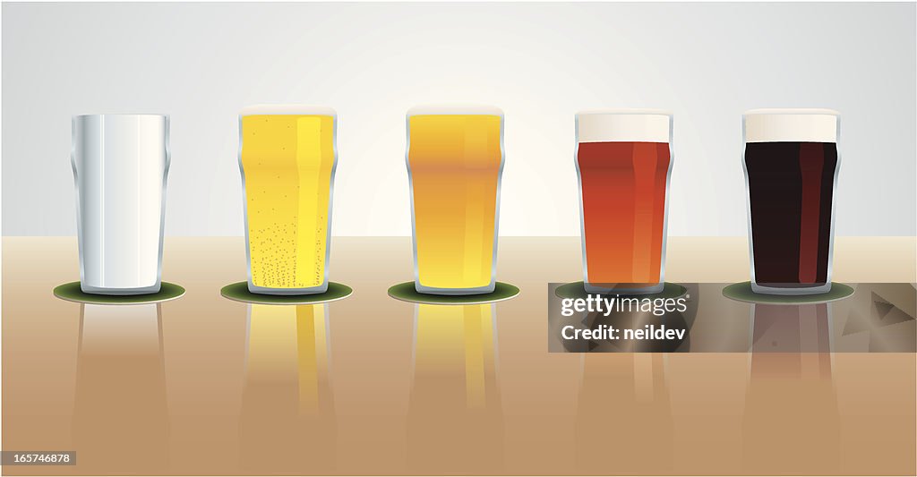 Pints of beer