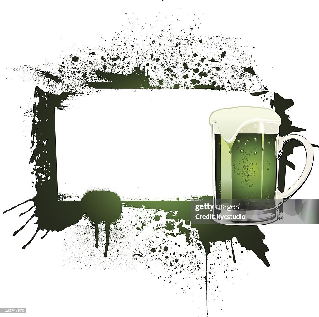 St. Patrick's green beer banner