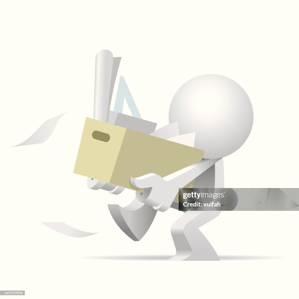 Retrenched Icon Simplified Man Was Retrenched High-Res Vector Graphic - Getty Images