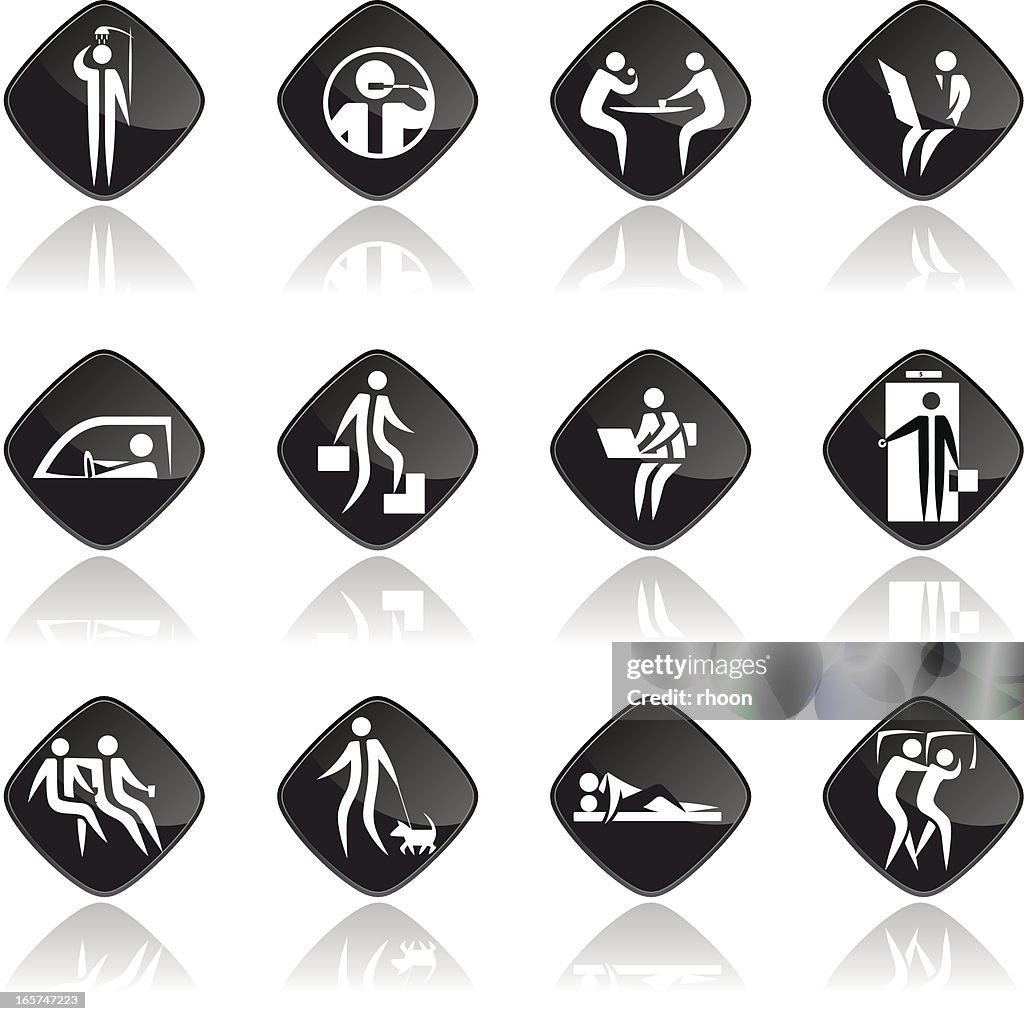 Daily Routine Symbole Daily Routine 2 High-Res Vector Graphic - Getty Images