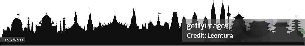 Asia (Buildings Are Detailed, Moveable and Complete)