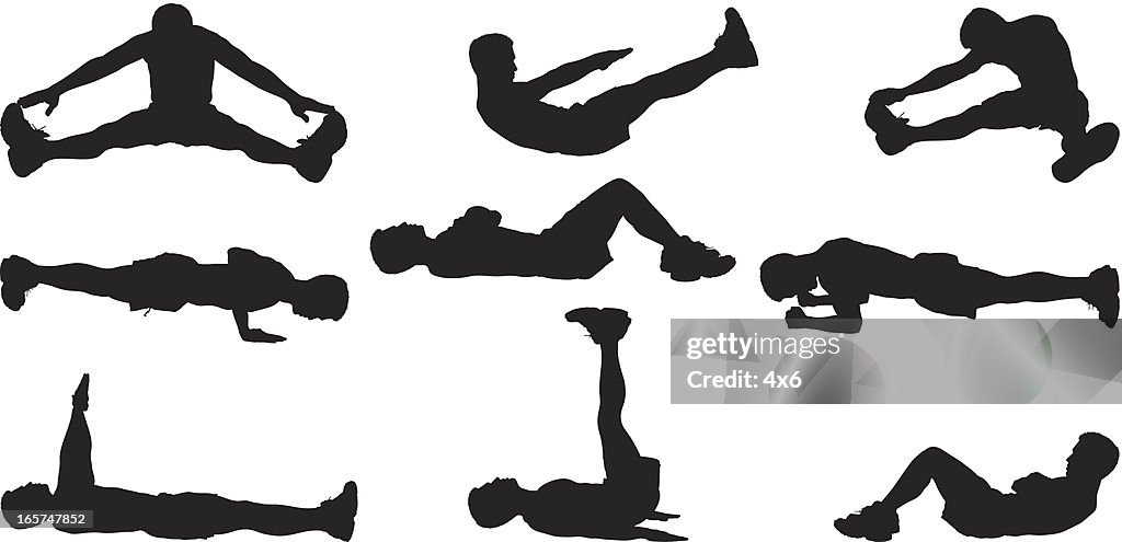 Training Dehnübungen und Übungen vor