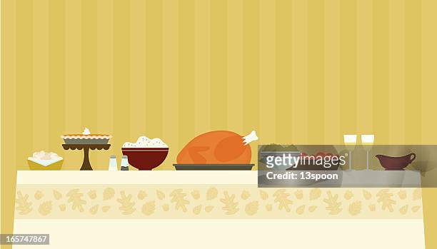 thanksgiving-abendessen - meal stock-grafiken, -clipart, -cartoons und -symbole