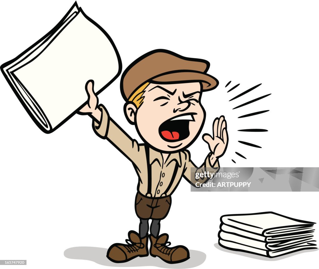 Paperboy Icon Paperboy High-Res Vector Graphic - Getty Images