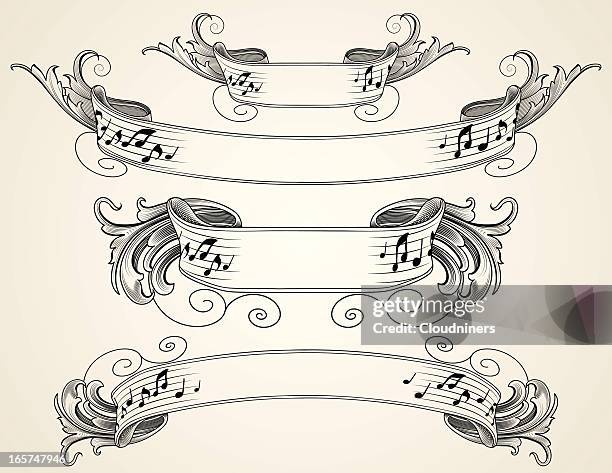 Current Note Banner Music Note Banner Photos and Premium High Res Pictures - Getty Images