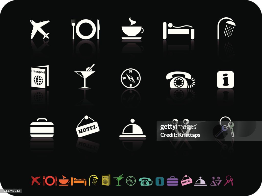 Simple icons - Traveling