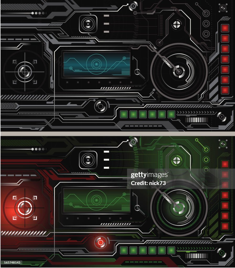An Example Of A High Tech Interface That Is Modern High-Res Vector ...