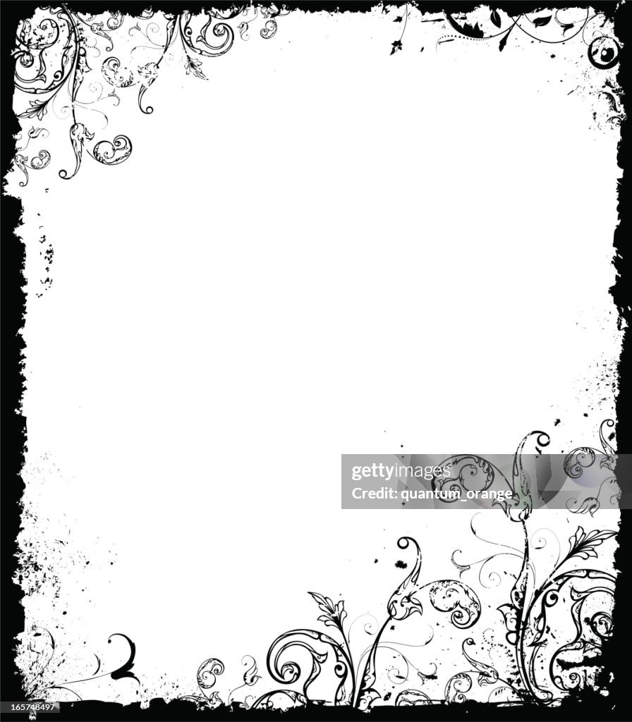 Interlocking Scrollword Grunge Scrollwork Frame High-Res Vector Graphic - Getty Images
