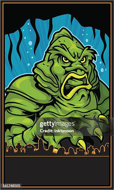 creature - lagoon stock illustrations