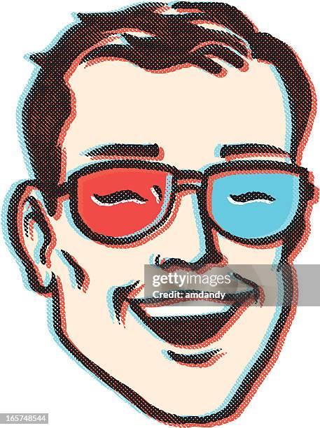 3d visionary - cheesy grin stock illustrations