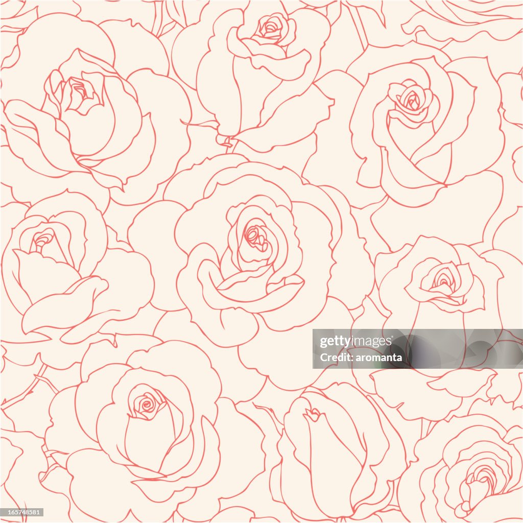 Seamless roses